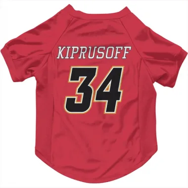 Black Calgary Flames Miikka Kiprusoff  Red  Dog & Cat Pet Jersey